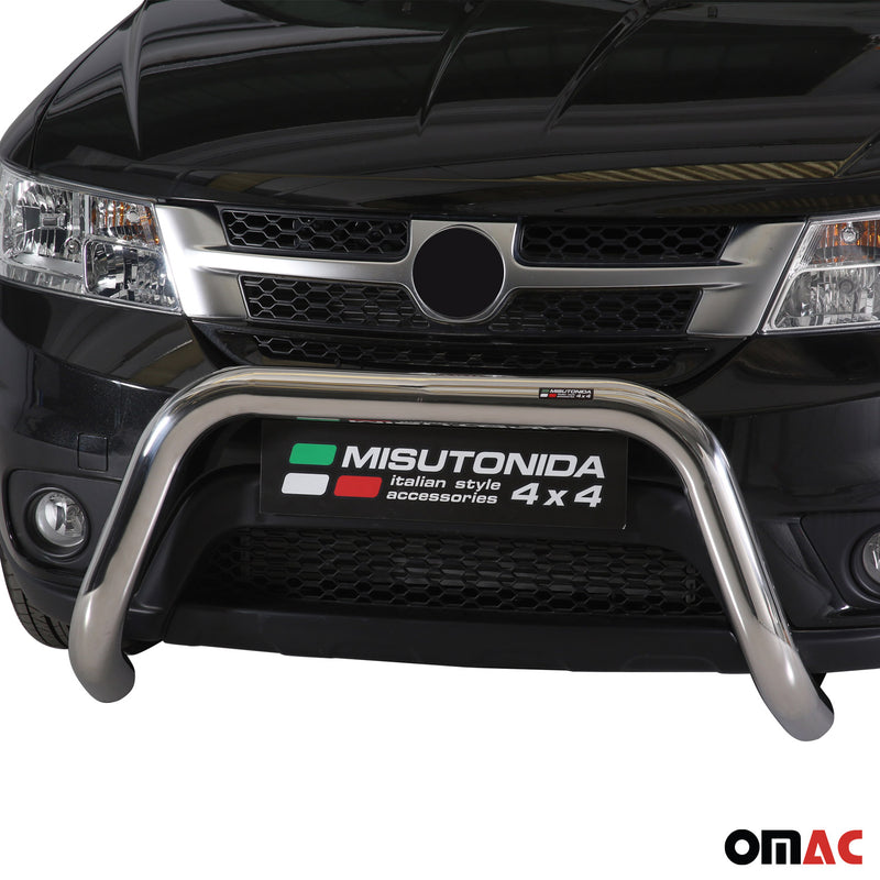 Barra di protezione anteriore per Fiat Freemont 2011-2016 ø76mm acciaio argento