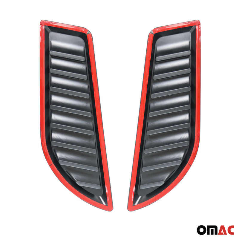 Presa d'aria per cofano motore per Jeep Renegade 2014-2025 ABS Nero 2 pezzi 