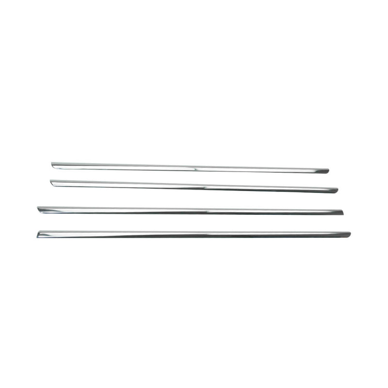 Listelli decorativi per finestrini per Dacia Lodgy 2012-2024 in acciaio inox cromato, 4 pezzi 