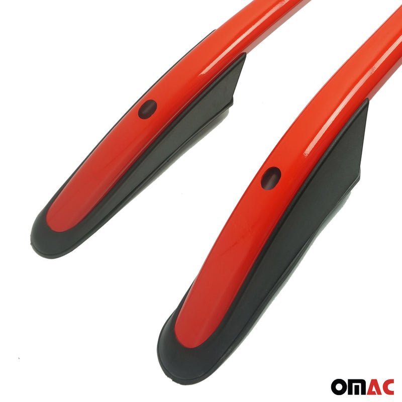 Barre trasversali per tetto in alluminio per VW Amarok DoubleCab 2010-2022 ABE Rosso 2 pezzi