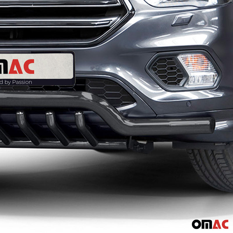 Barra di protezione anteriore per Ford Kuga 2017-2025 con ABE acciaio nero 