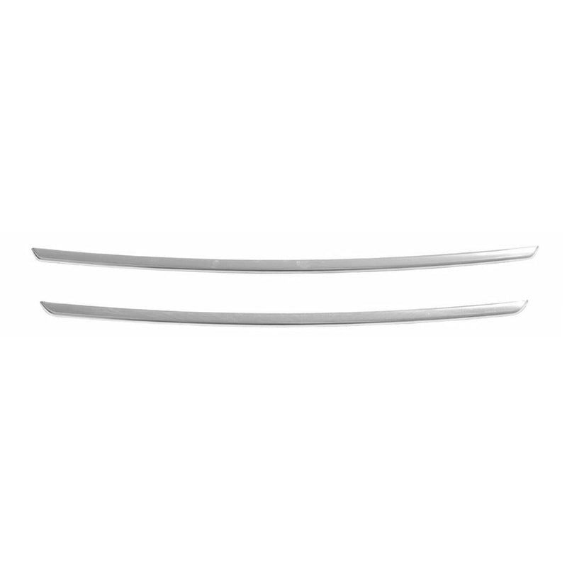 Strisce griglia radiatore per Fiat Doblo 2010-2014 acciaio inox argento 2 pezzi 