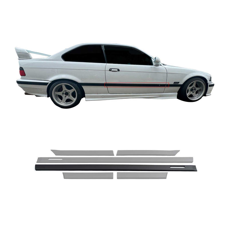 Modanature laterali JOM modanature porte per BMW Serie 3 E36 Coupé Cabriolet nere 6 pezzi