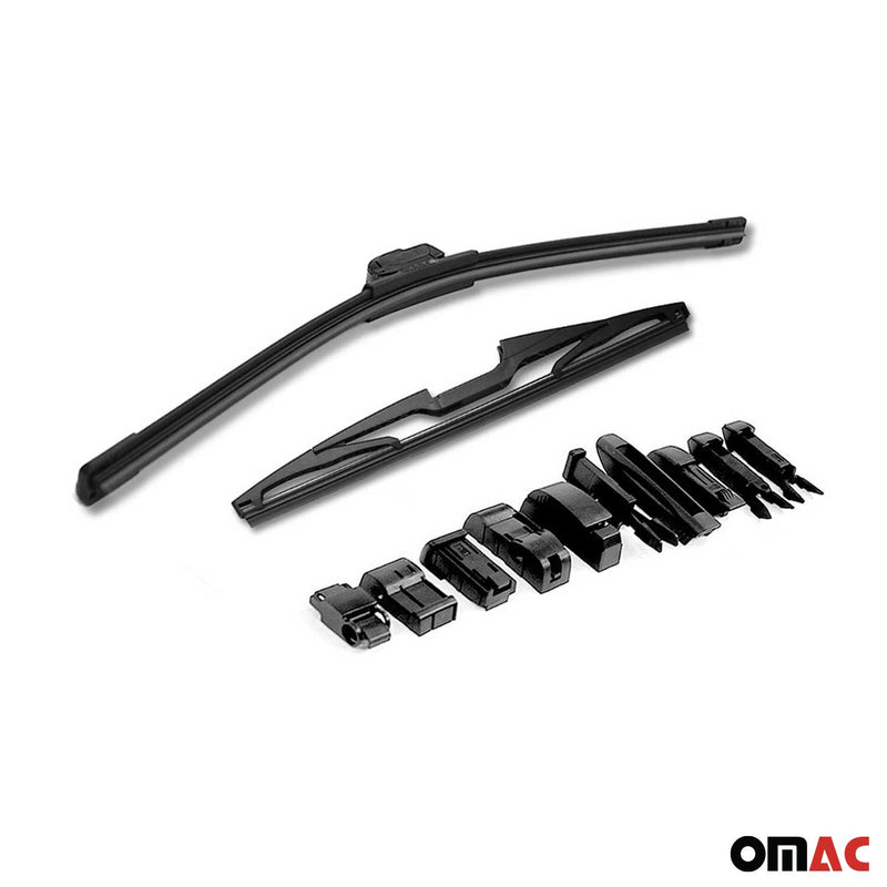 Set tergicristallo anteriore e posteriore per Peugeot 107 2005-2014