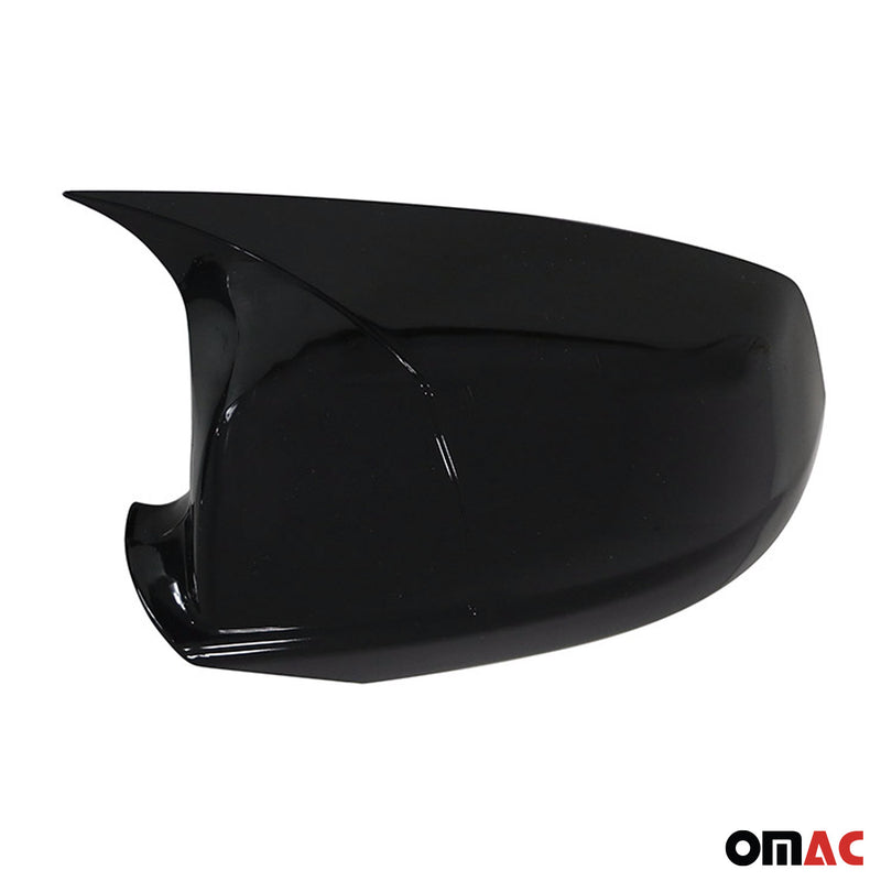 Calotte specchietti retrovisori esterni per BMW Serie 5 F07 F10 F11 F18 2010-2013 Nero Lucido