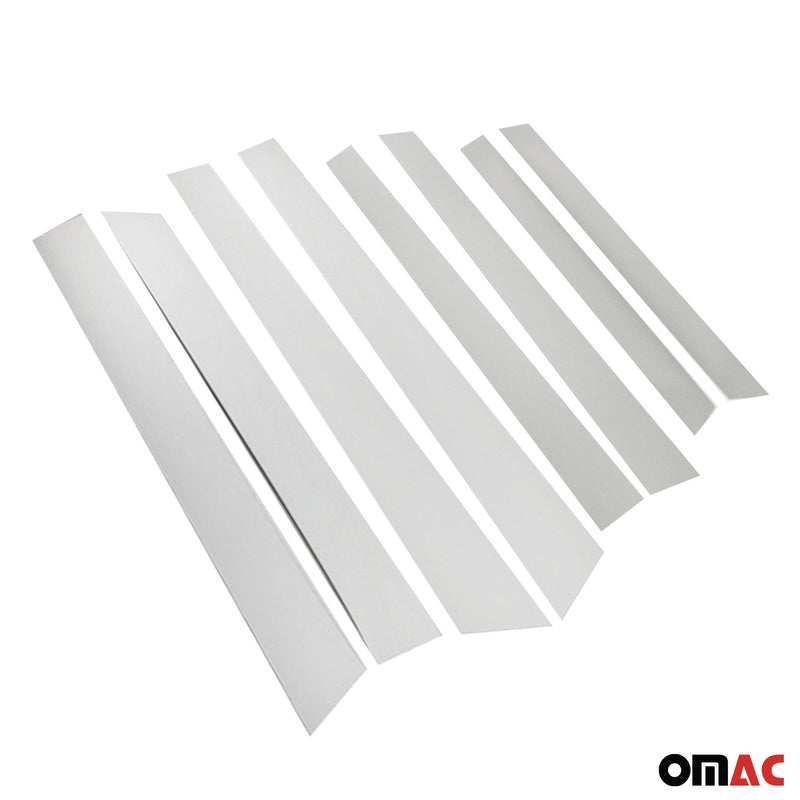 Rivestimento montante porta montante B montante C per Dacia Duster 2010-2018 argento cromato 8x