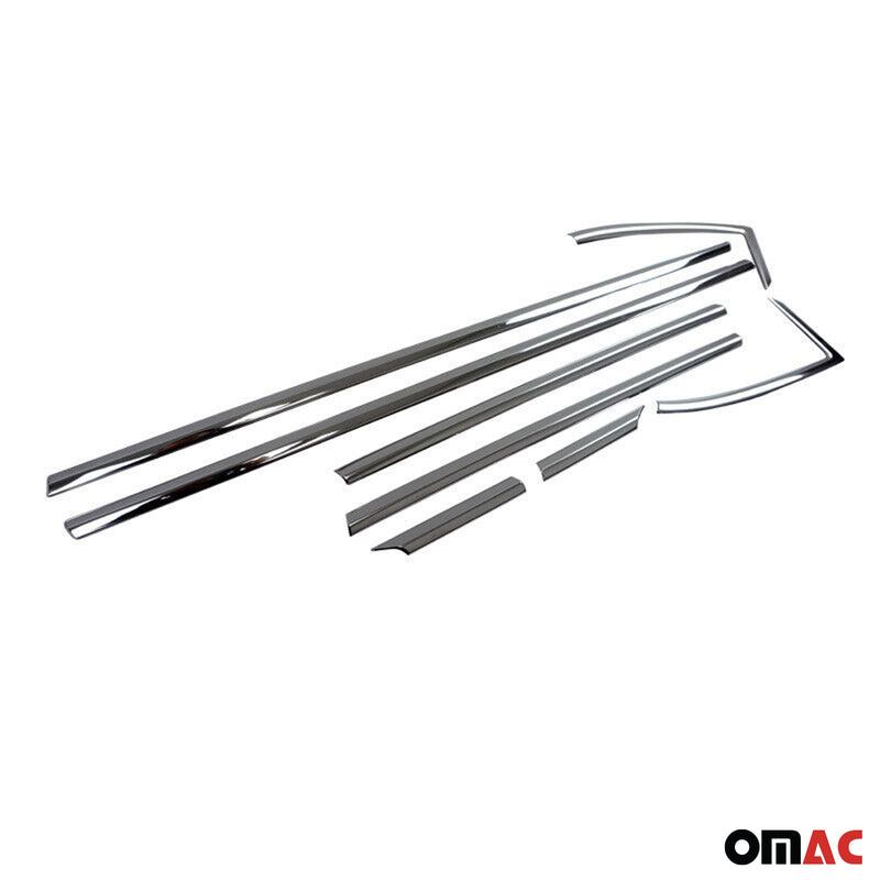 Listelli decorativi per finestrini per Opel Astra K 2015-2019 in acciaio inox cromato 8 pezzi