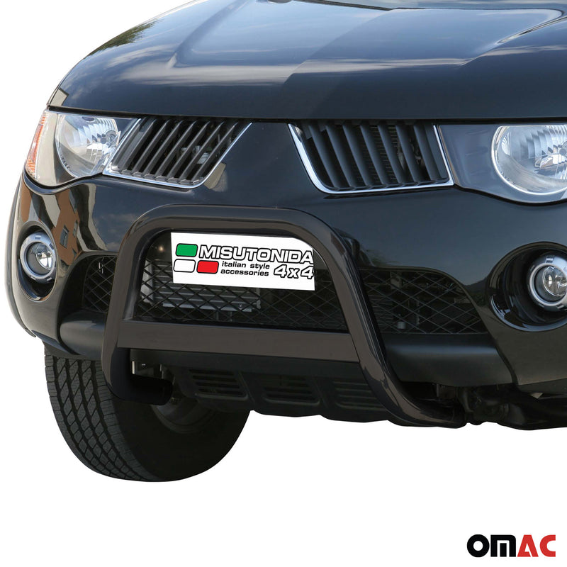 Protezione anteriore per Mitsubishi L200 2006-2009 ø63mm acciaio nero