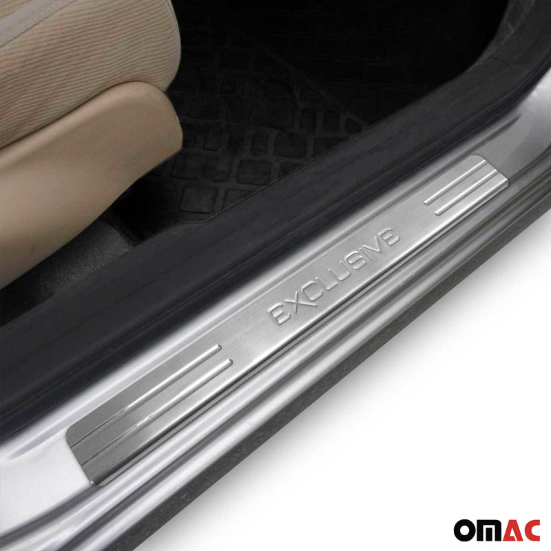 Soglie porte Exclusive per Citroen C3 C4 Picasso acciaio inox 2x