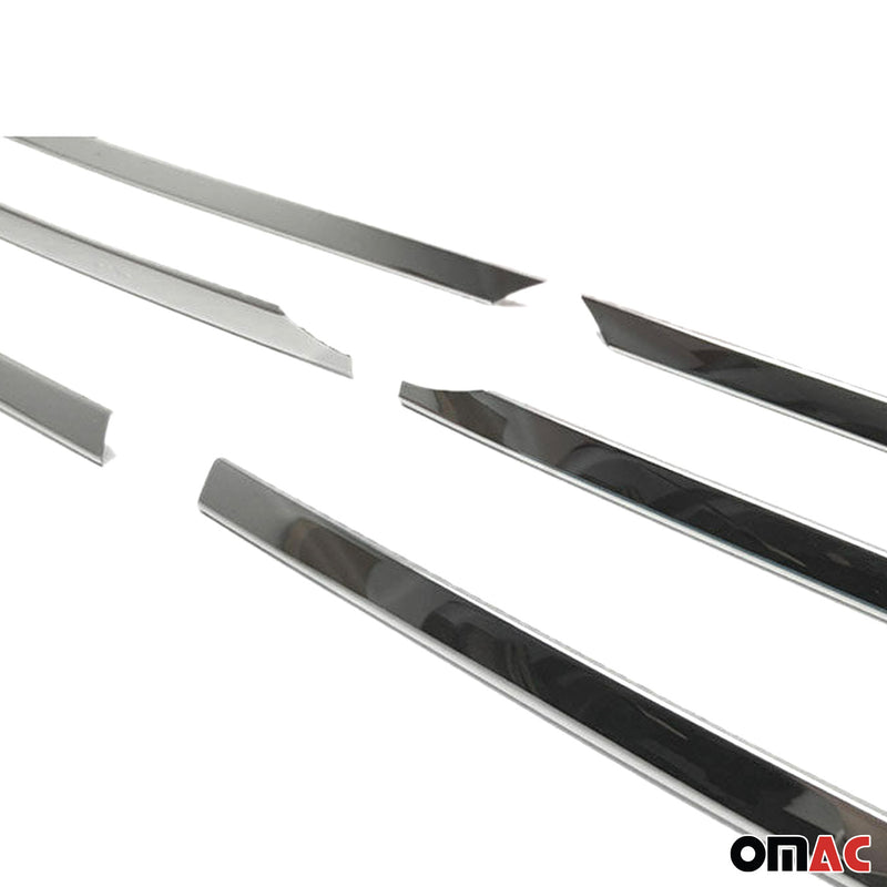Strisce griglia per VW Crafter 2012-2017 in acciaio inox argento 6 pezzi 