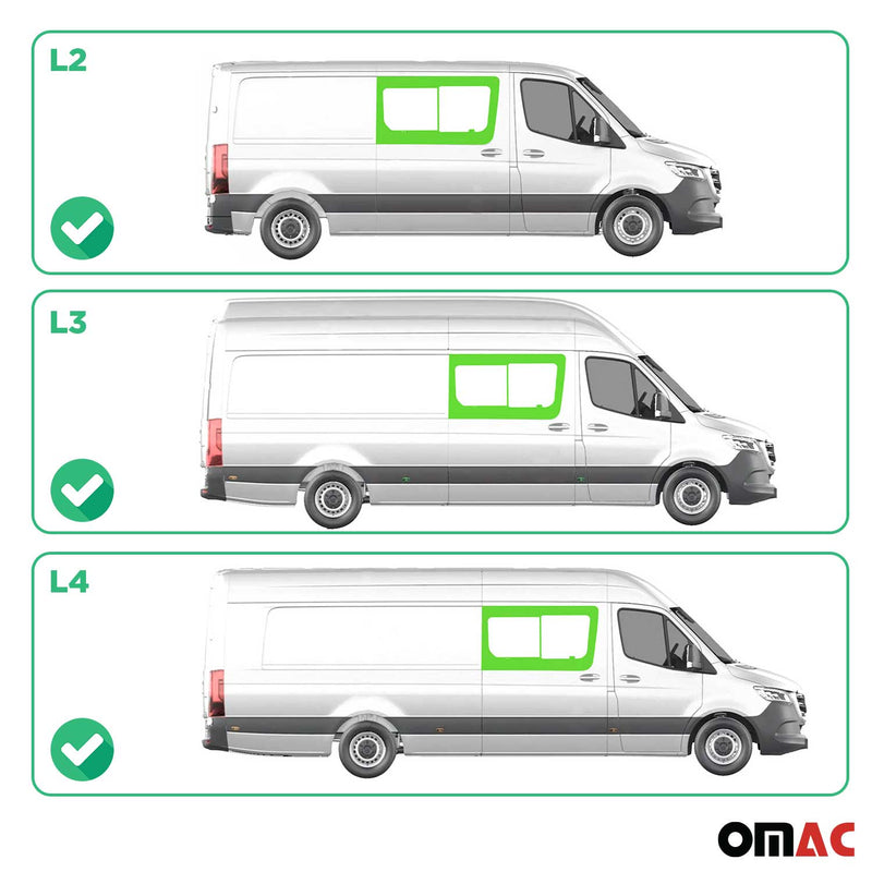 Finestrino scorrevole per Mercedes Sprinter W906 2006-2018 Porta scorrevole destra L2 L3 L4