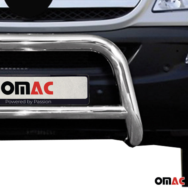 Protezione anteriore per Mercedes Sprinter 2006-2014 con ABE acciaio argento 