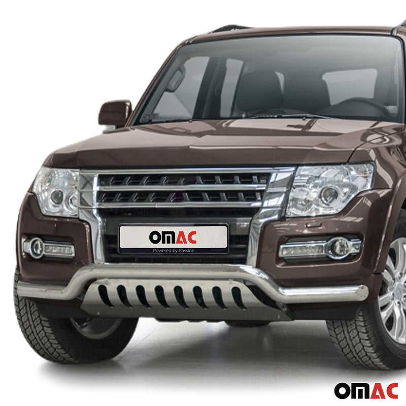 Protezione anteriore per Subaru Pajero 2014-2022 in acciaio inox ABE argento 
