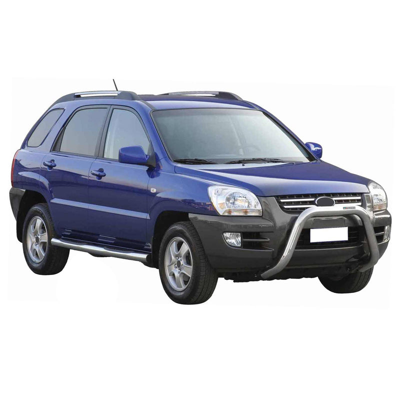 Protezione anteriore per Kia Sportage 2004-2008 ø76mm acciaio argento