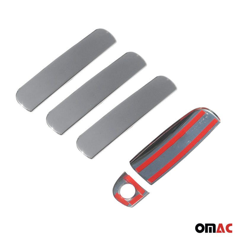 Türgriff Blende Türgriff Abdeckung für Audi A6 1997-2004 Edelstahl Silber 5tlg