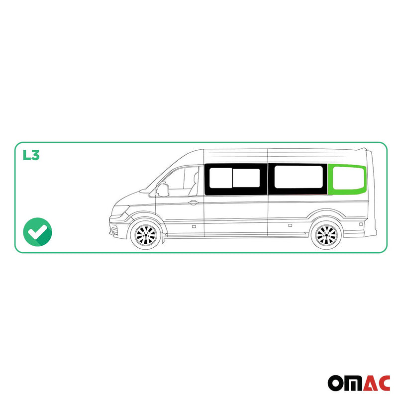 Seitenfenster Sicherheitsglas für VW Crafter 2017-2025 Auto Links L3 Schwarz