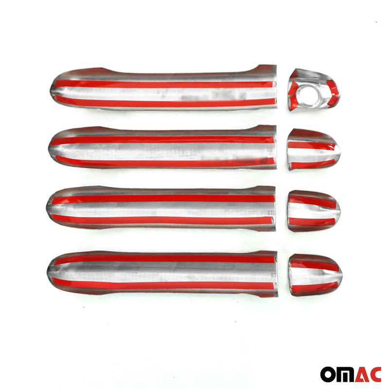 Copri maniglia porta, copri maniglia porta per MAN TGE 2017-2020 4 porte in acciaio inox argento 8 pezzi 