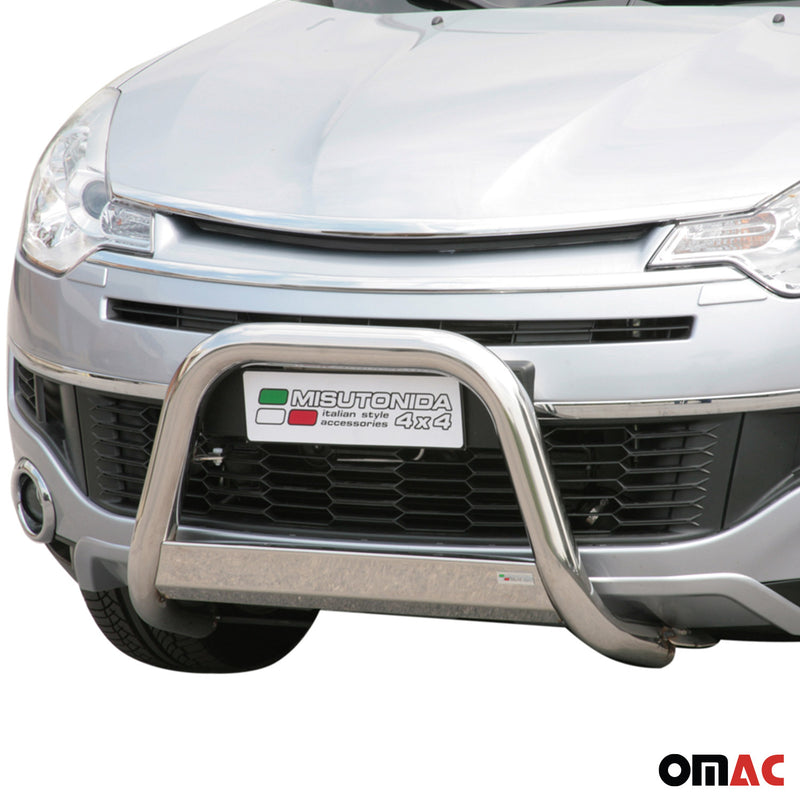 Protezione anteriore per Citroen C-Crosser 2008-2012 ø63mm acciaio argento