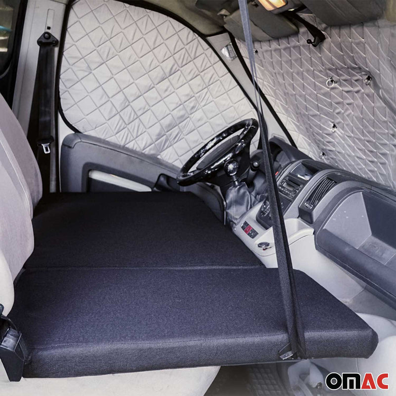 Materasso per letto cabina camper per Fiat Ducato 2006-2025 Poliestere Nero