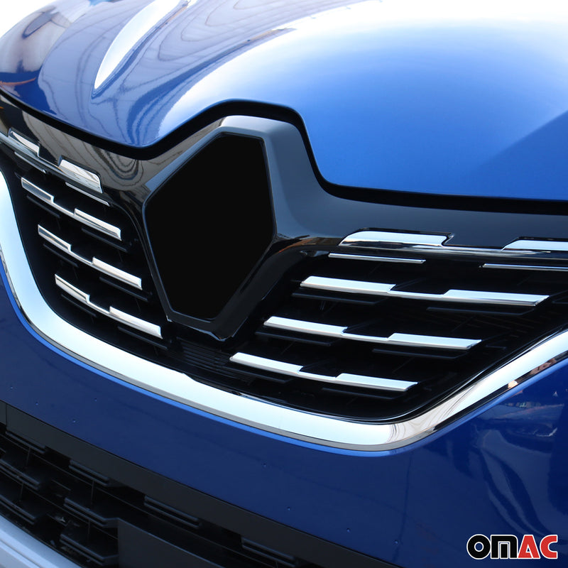 Strisce griglia per Renault Captur 2020-2025 argento cromato 6x