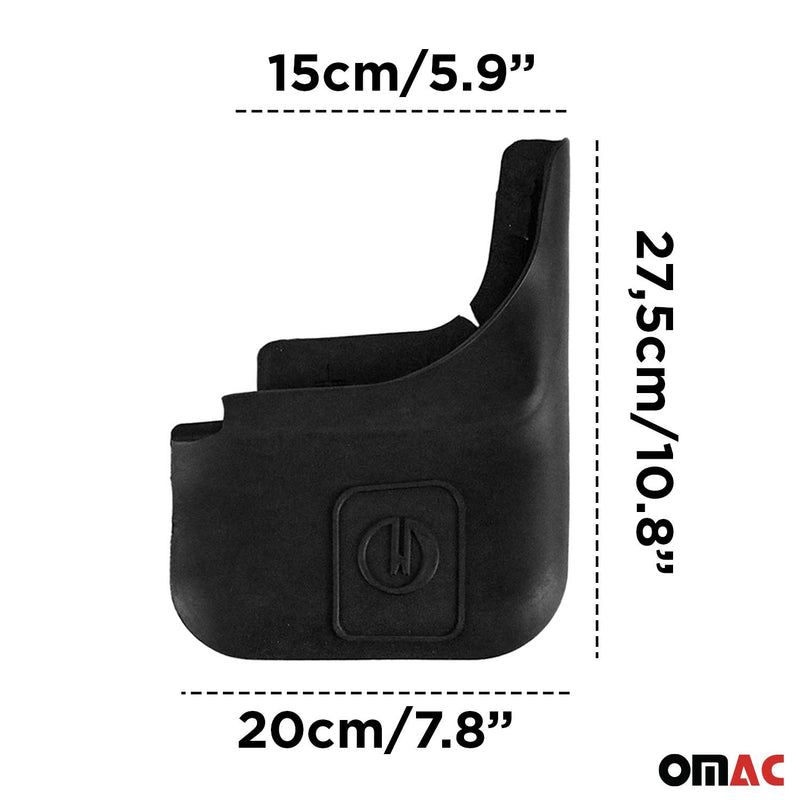 Schmutzfänger Auto für Skoda Yeti 2010-2017 Schwarz Vorne 2x