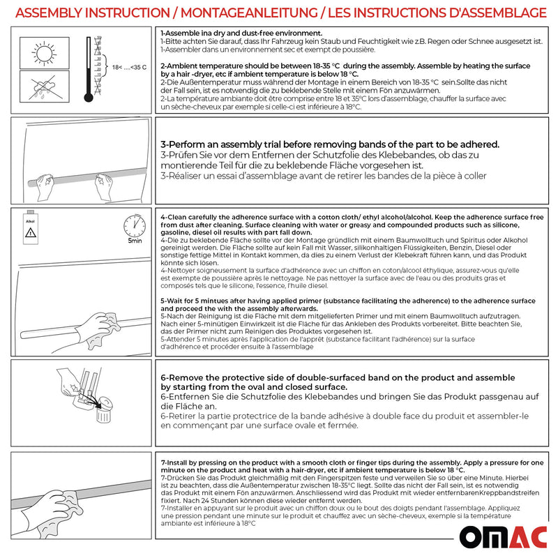 Striscia di protezione della portiera laterale per Citroen C4 Aircross Cactus Picasso Cromata 4x 