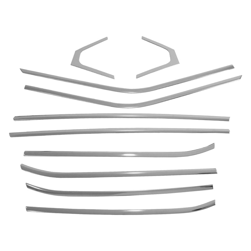 Strisce decorative per finestrini per Nissan Juke 2021-2025 in acciaio inox cromato, 10 pezzi