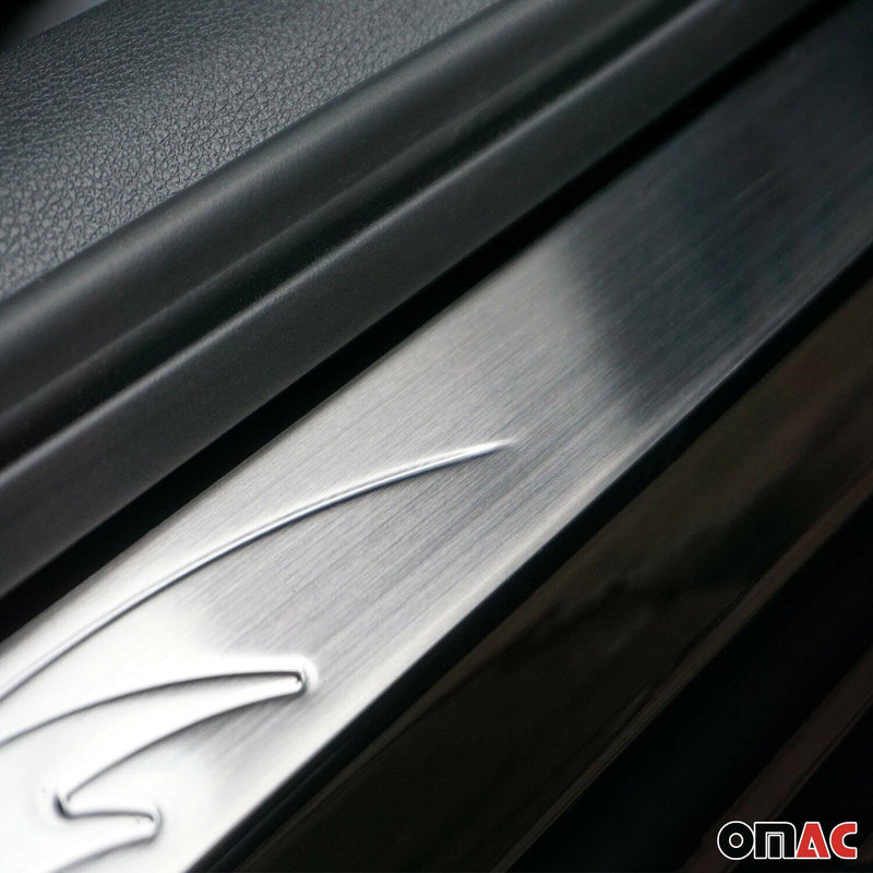 Soglie porte per Renault Latitude Talisman in acciaio inox argento 4x 