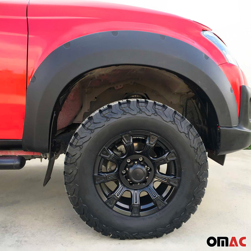 Parafanghi passaruota allargati per Isuzu D-Max 2012-2019 ABS argento 4 pezzi