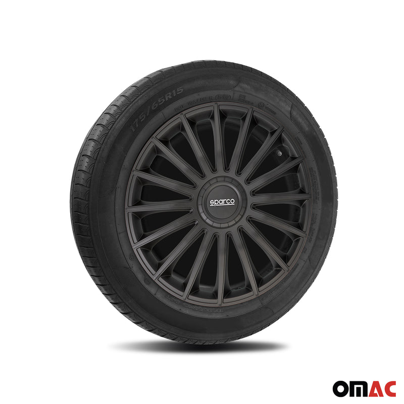 Coprimozzi Sparco 16 pollici Treviso Nero 4 pezzi