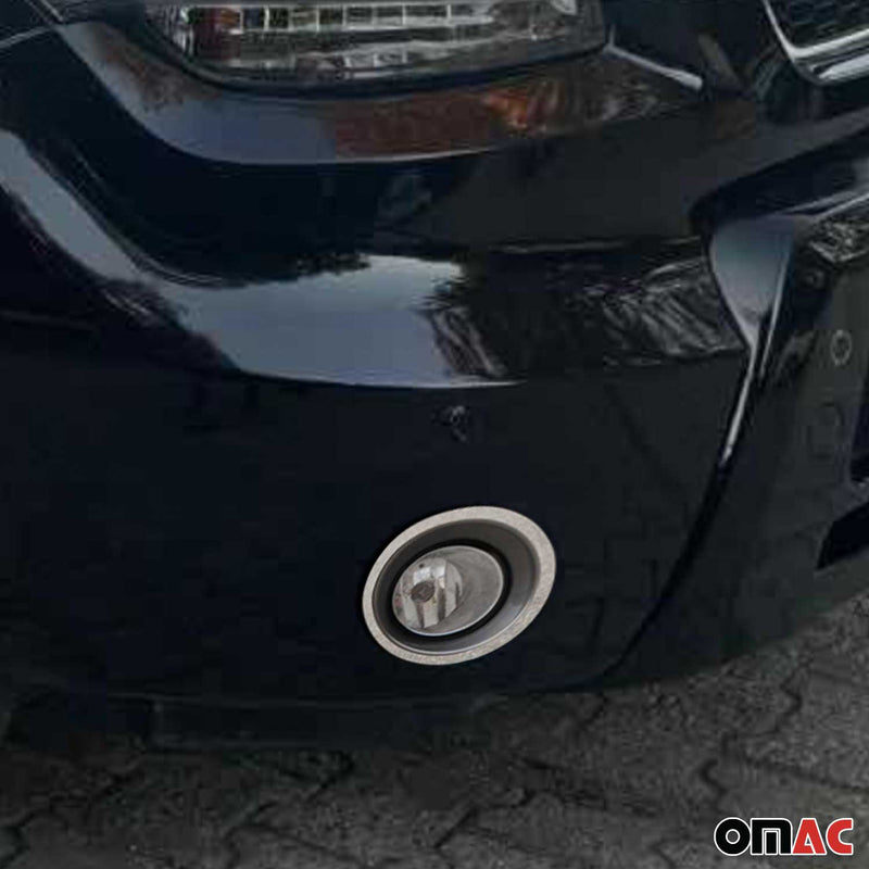 Cornice per fendinebbia per Kia Soul 2009-2014 in acciaio inox argento, 2 pezzi