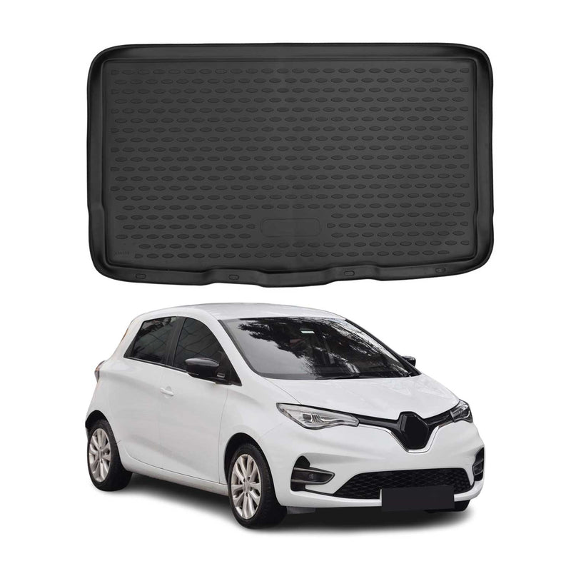 Tappetino per bagagliaio per Renault Zoe 2019-2021 in gomma TPE Nero