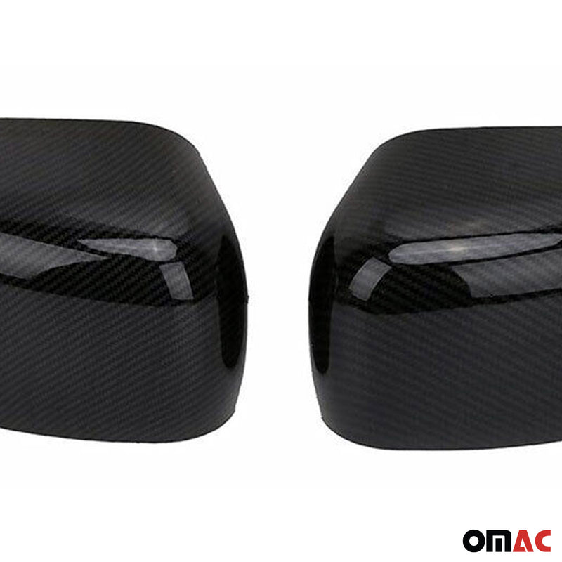 Calotte specchietti retrovisori per Jeep Renegade 2015-2024 in fibra di carbonio nera