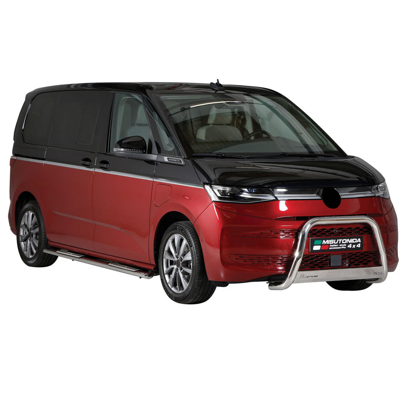 Protezione anteriore per VW Multivan T7 2022-2025 ø63mm acciaio argento 