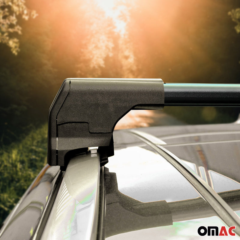 Portapacchi da tetto per Opel Mokka 2012-2020 ABE portapacchi base in alluminio nero