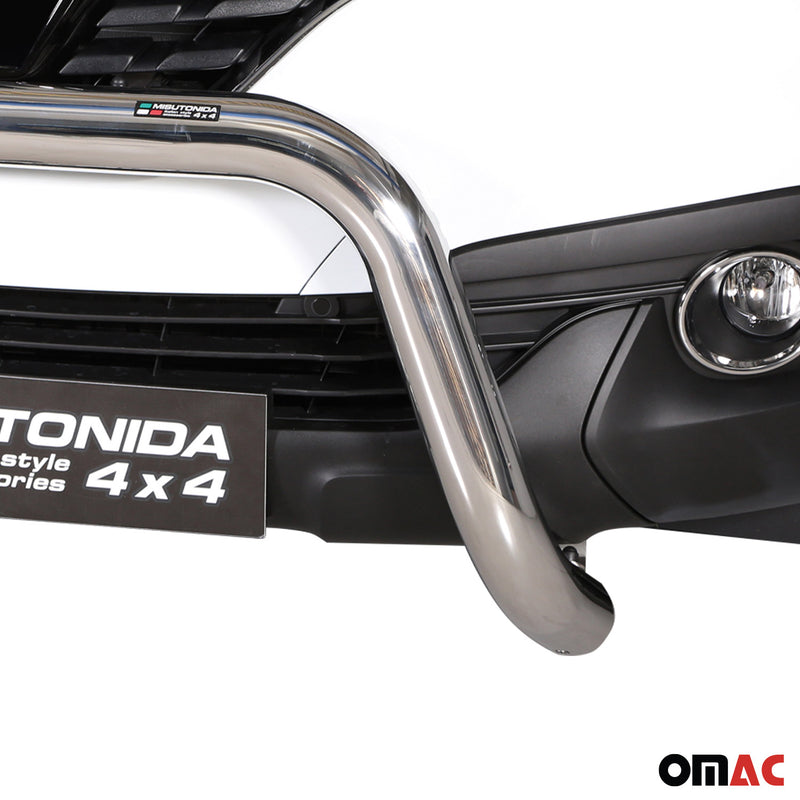 Frontbügel Frontschutzbügel für Renault Kadjar 2015-2018 ø76mm Stahl Silber