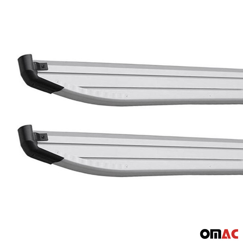 Seitenschweller Trittbretter für Ford Ranger Double Cab 2012-2022 Alu Schwarz