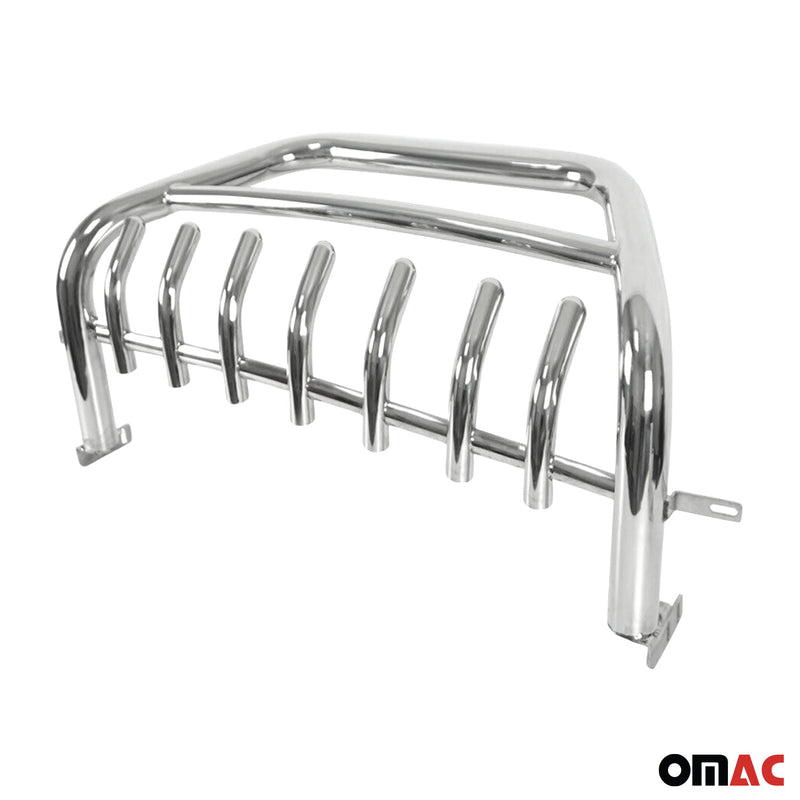 Barra di protezione anteriore in acciaio inox per Kia Sorento 2010-2012 ABE Silver Protection 