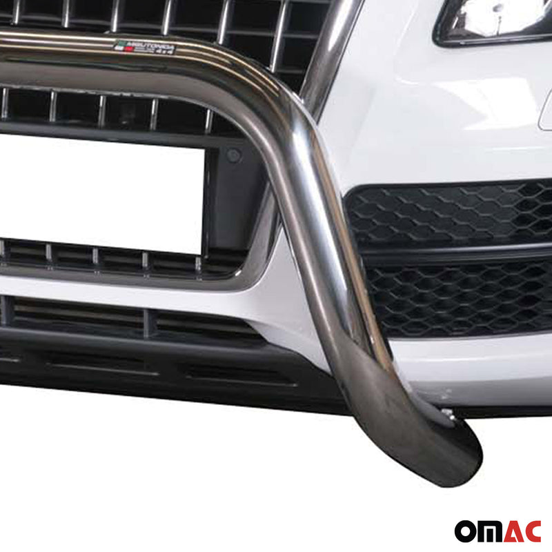 Protezione anteriore per Audi Q5 2008-2015 ø76mm acciaio argento