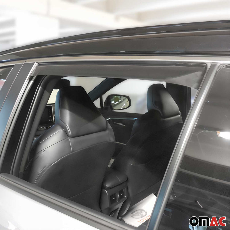 Windabweiser Regenabweiser für Toyota RAV4 2019-2025 Dunkel Acryl 4tlg