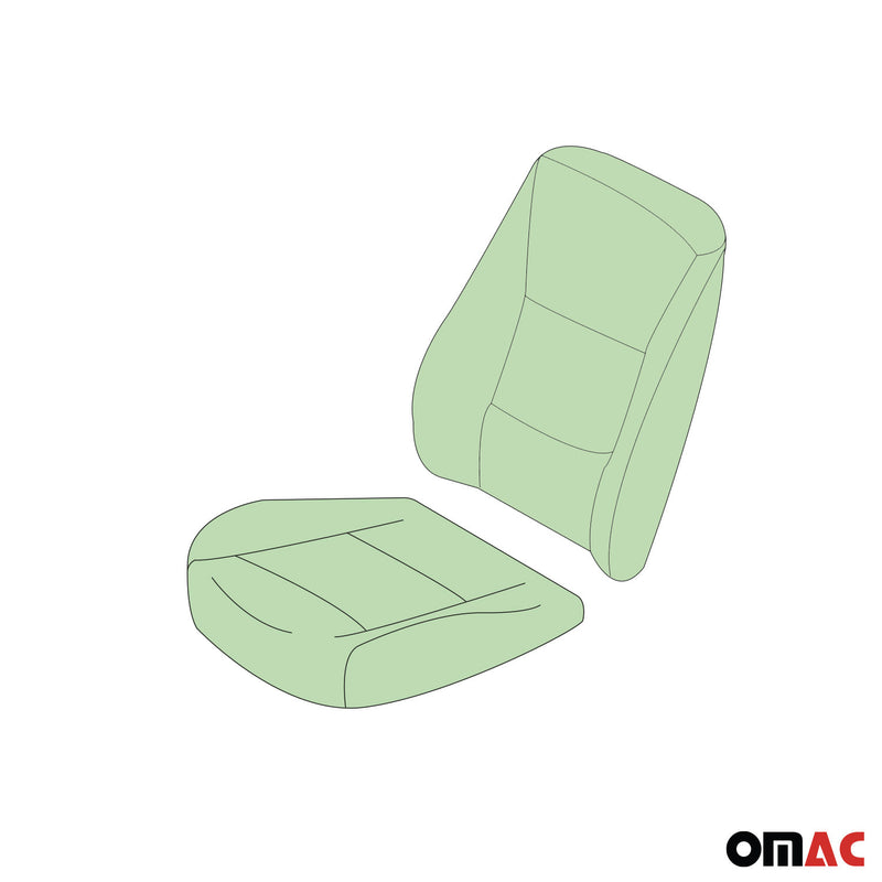 Set di cuscini per sedili e schienali in schiuma per Opel Combo 2012-2018 color sabbia