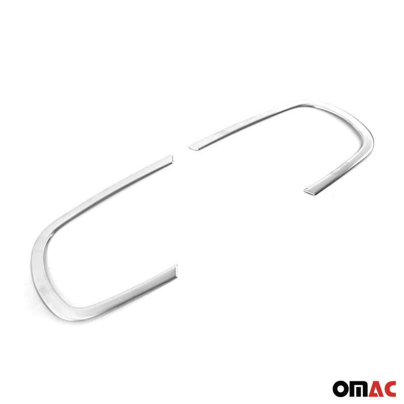 Cornice fendinebbia per Dacia Duster 2018-2021 in acciaio inox spazzolato 2x