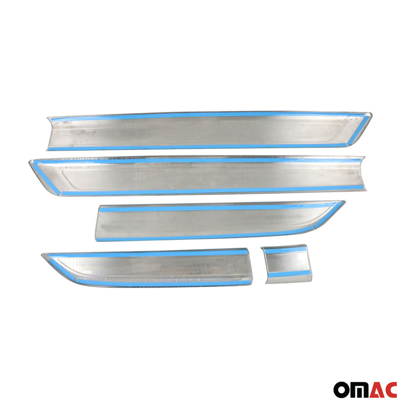 Striscia di protezione per porta laterale per Ford Transit Custom 2013-2024 in acciaio inox 5x 