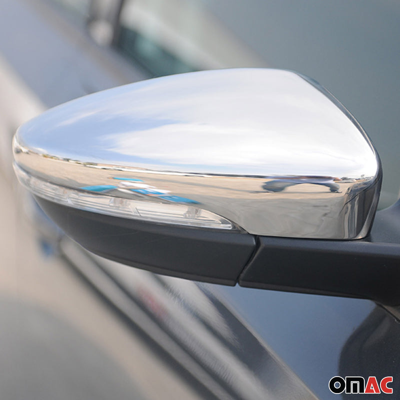 Spiegelkappen Spiegelabdeckung für VW Jetta 2010-2018 Edelstahl Silber 2tlg