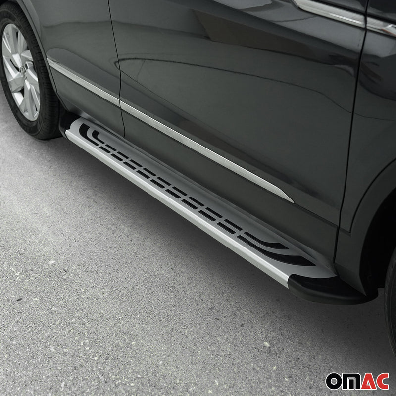 Pedane laterali, minigonne laterali per Kia Sorento 2012-2015 Alu Grey