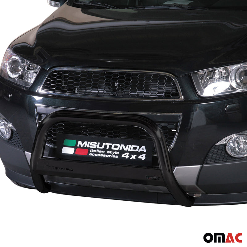 Barra di protezione anteriore per Chevrolet Captiva 2011-2016 ø63mm acciaio nero 