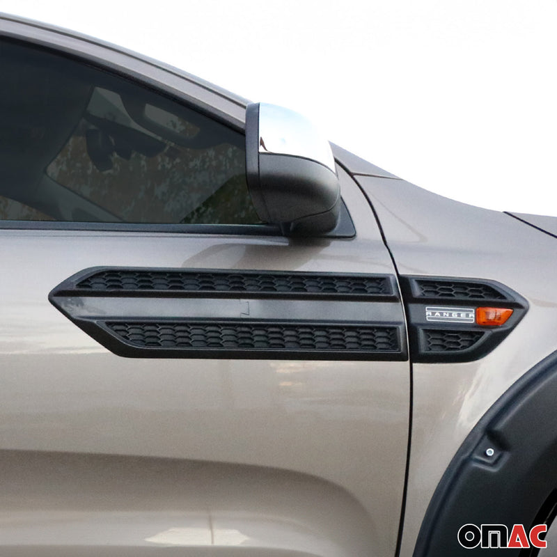 Listello decorativo per porta laterale per Ford Ranger T6 XLT FL 2015-2022 ABS Nero
