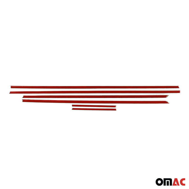 Listelli decorativi per finestrini Opel Corsa D 2006-2015 in acciaio inox cromato, 6 pezzi