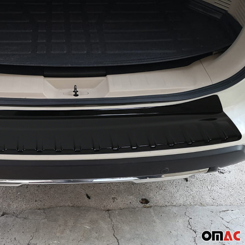 Protezione paraurti per soglia di carico per Nissan X-Trail 2017-21, ABS nero lucido