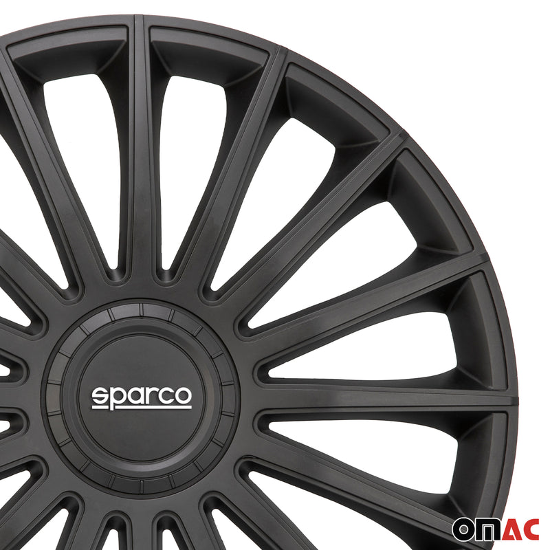 Coprimozzi Sparco 16 pollici Treviso Nero 4 pezzi
